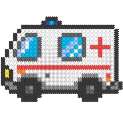 Конструктор Гекко Машина скорой помощи 592 дет. G-38003 - фото 69861459