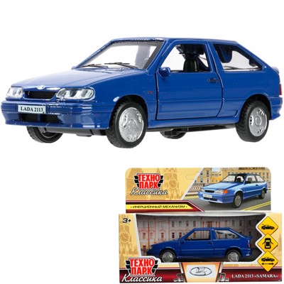 Модель 2113-12-BU ваз-2113 12 см, двери, багаж, инер,синий Технопарк  в кор. - фото 69861506