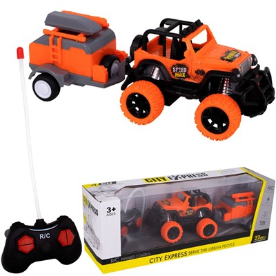 Машина на радиоуправлении HT326 с прицепом в кор. - фото 69862112