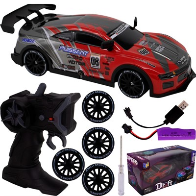 Машина на радиоуправлении MKDH666-89C подсветка, сменные колеса в кор - фото 69862139