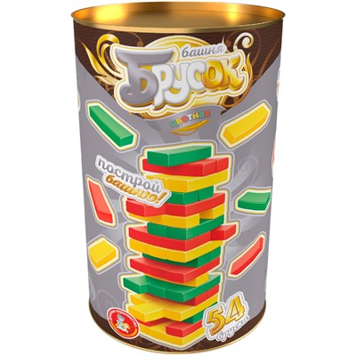 Игра Джанга Башня Брусок цветная 04024 - фото 69862598