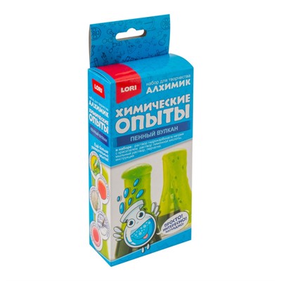 Набор Химические опыты.Пенный вулкан "Зеленый" Оп-074 - фото 69862664