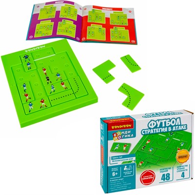 Игра логич. БондиЛогика Bondibon "ФУТБОЛ. Стратегия в атаке" ВВ6262 - фото 69863442