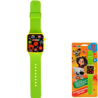 Игрушка на батарейках Музыкальные часики Мульт 25 песен,фраз,звуков 2006Z256-R5 - фото 69867477