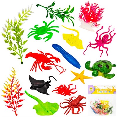 Набор животных Levatoys YSH141S Морские в пак. - фото 69867538