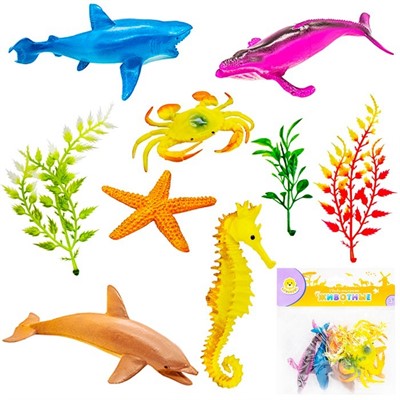 Набор животных Levatoys YSH163S Морские в пак. - фото 69867555