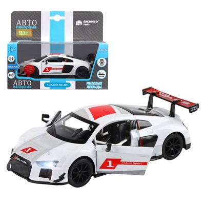 Модель 1:32 AUDI R8, белый перламутр 1251305JB Автопанорама - фото 69867665