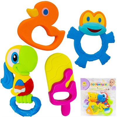 Набор погремушек Levatoys 8395A-15YS в ассор. в пак. - фото 69867680