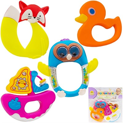 Набор погремушек Levatoys 8395A-16YS в ассор. в пак. - фото 69867684