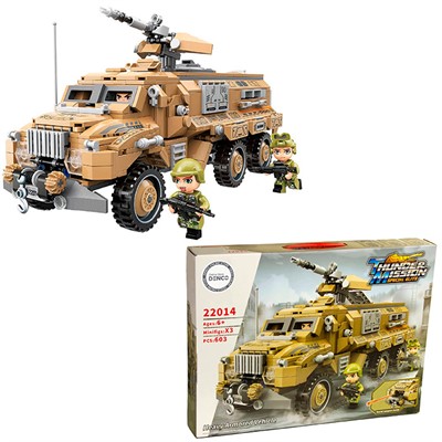 Конструктор 22014 QMAN Боевая машина 603 дет в кор. - фото 69867695