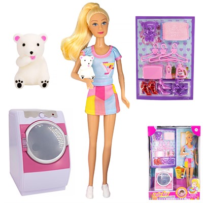 Кукла 8481 в ванной комнате в кор. Defa Lucy - фото 69867696