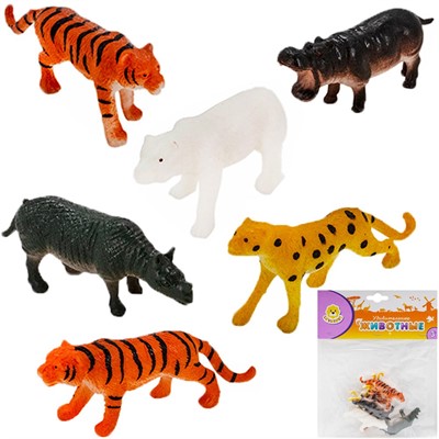 Набор животных Levatoys YSLT01-1D Дикие в пак. - фото 69867766