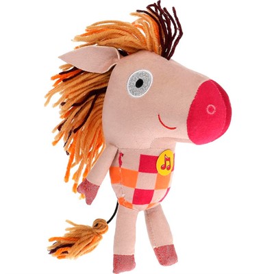 Мульти-Пульти Зебра в клеточку зебра клеточка 20см муз. чип. в пак. C20019-20 /48/ - фото 69867790