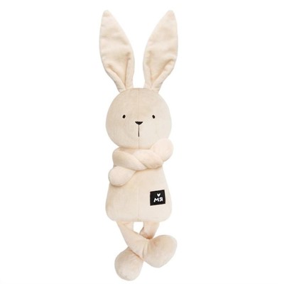 Мяшечки игрушка мягконабивная Зайка Джон Бежевый М113 - фото 69867831