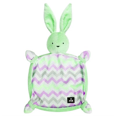 Мяшечки  игрушка комфортер Зайка Джон Оливка М118 - фото 69867834