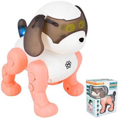 Игрушка на батарейках 111-2 Собака в коробке - фото 69868501