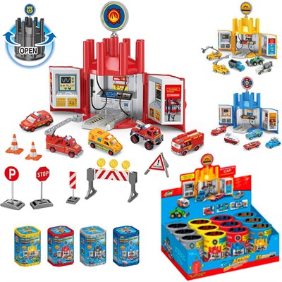 Гараж SK-112G 12 шт. в шоубоксе - фото 69868593