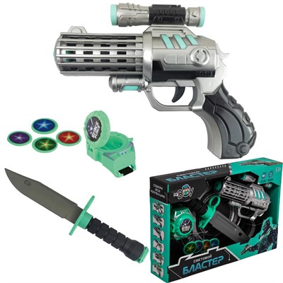 Бластер Mr Boy MK838-5 на батарейках в коробке - фото 69868695