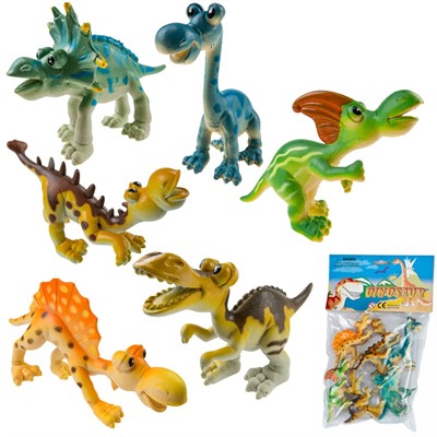 Набор животных P6601 Мульт. динозавры в пак. - фото 69869107