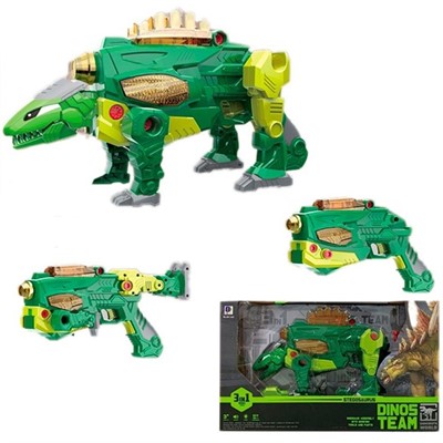 Конструктор 661-443 Пистолет динозавр на батарейках в коробке - фото 69869196