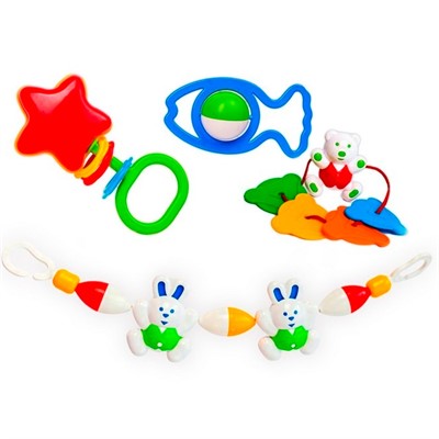 Набор погремушек подарочный №1 2С530 Аэлита /15/ - фото 69869215