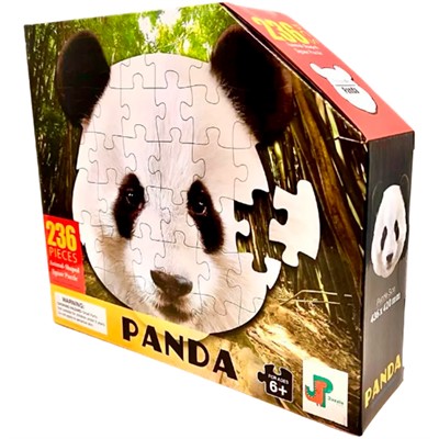 Пазл контурный 236 Панда Jazzle 5+ 88662 - фото 69869296