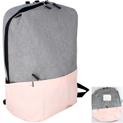 Рюкзак молодежный  35х24х12см серый-розовый 141V-480-1 - фото 69869382