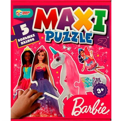 Пазл макси Барби 5 больших пазлов 4680107968043 /24/ - фото 69869454