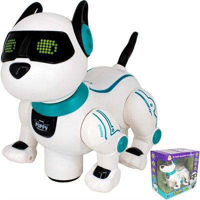 Игрушка на батарейках Levatoys MK1806A Собачка Альфа русский чип в кор. - фото 69869505