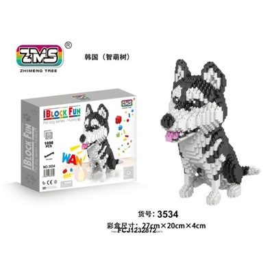 Конструктор 3D 3534 Хаски 1698 дет. в кор. - фото 69869662