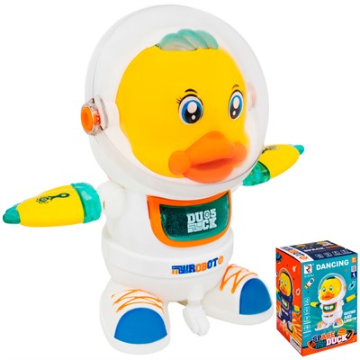 Игрушка на батарейках ZR156-4 Утенок в коробке - фото 69869713