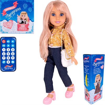 Кукла F15B-12D Эрудиция с пультом в кор. - фото 69869748