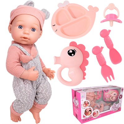 Пупс 91009F с аксесс. в кор. - фото 69869845