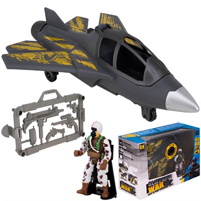 Набор Военный 6663B самолет, солдат, аксесс в кор. - фото 69870091