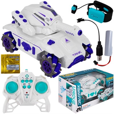 Танк на радиоуправлении XB1091 с дымом, стреляет пулями, управление от руки, аккум, USB в кор.. - фото 69870098