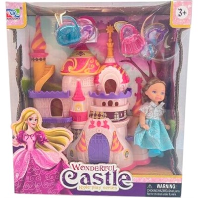 Дом KDL-53 Замок с аксесс. в кор. - фото 69870391