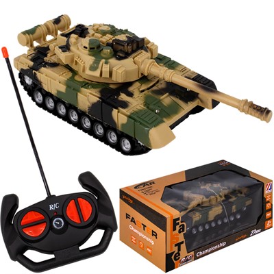 Танк на радиоуправлении 3801Y в кор. - фото 69870750