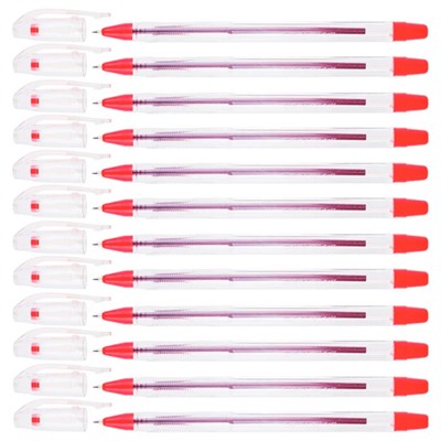 Ручка шариковая красная Crown Oil Jell 0,7мм 210120 - фото 69871218