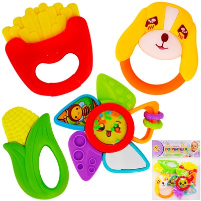 Набор погремушек Levatoys MK8395-30B в пак. - фото 69871402