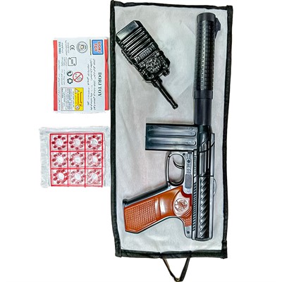 Пистолет пневм. под пистоны с аксесуарами+72 выстрела в сумке M60 - фото 69871625