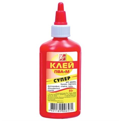 Клей ПВА-М 85 гр. Супер 18С 1189-08 /ЛУЧ/ - фото 69871706