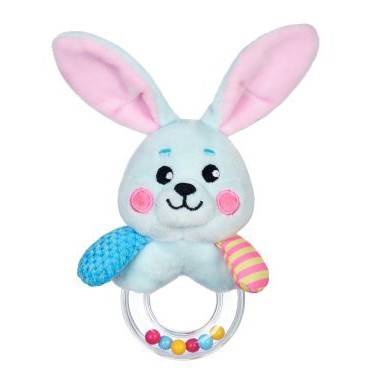 Игрушка развивающая 939506 Погремушка Зайка Жирафики - фото 69871882