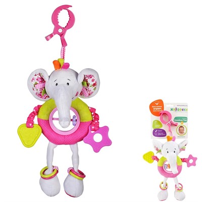Игрушка развивающая 93596 Подвеска Слоненок Тим Жирафики - фото 69872084