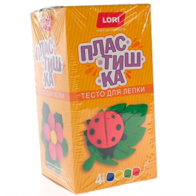 Набор для творчества Пластишка.Тесто для лепки.Набор № 21 4цв по 50 г Тдл-033 Lori - фото 69872373