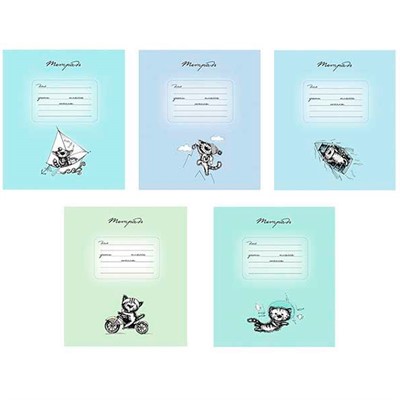 Тетрадь 18 л. линия Скрепка S  Приключения кота - фото 69872555