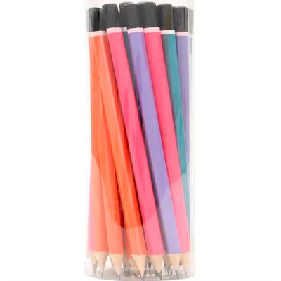 Карандаш ч/гр  деревянный,гексагональный, микс КЧ-3167 - фото 69872758