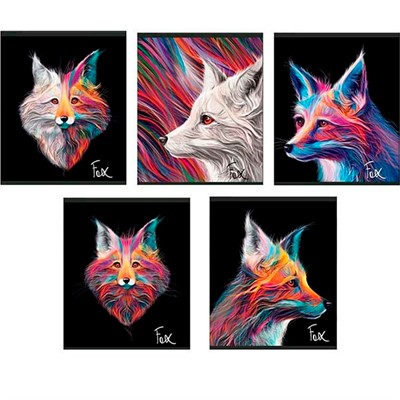 Тетрадь 48 л. клетка Скрепка S Фокс 024123 - фото 69873139