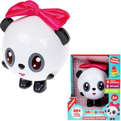 Игрушка на батарейках Сказочник Пандочка 30+ песен, историй и звуков Малышарики кор Умка HT637-R-WOD - фото 69873256