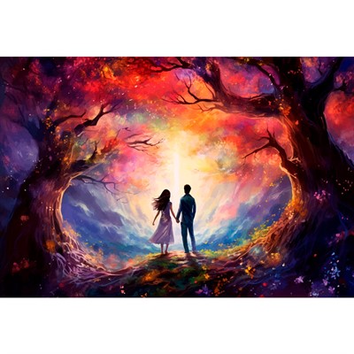 Набор для творчества Алмазная мозаика 30х40 см Волшебный мир НД-2705 - фото 69873281