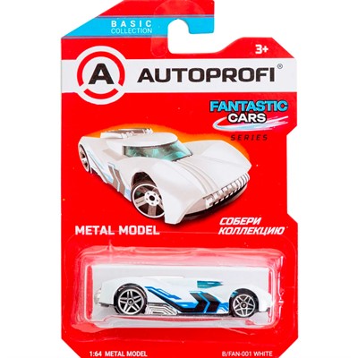 Модель 1:64 Серия FANTASTIC CARS белый B/FAN-001 - фото 69873639